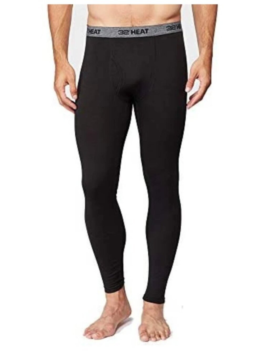 NWT 32 Degrees Heat Men's M Black 2 Pack Base Layer Pants Thermal Leggings